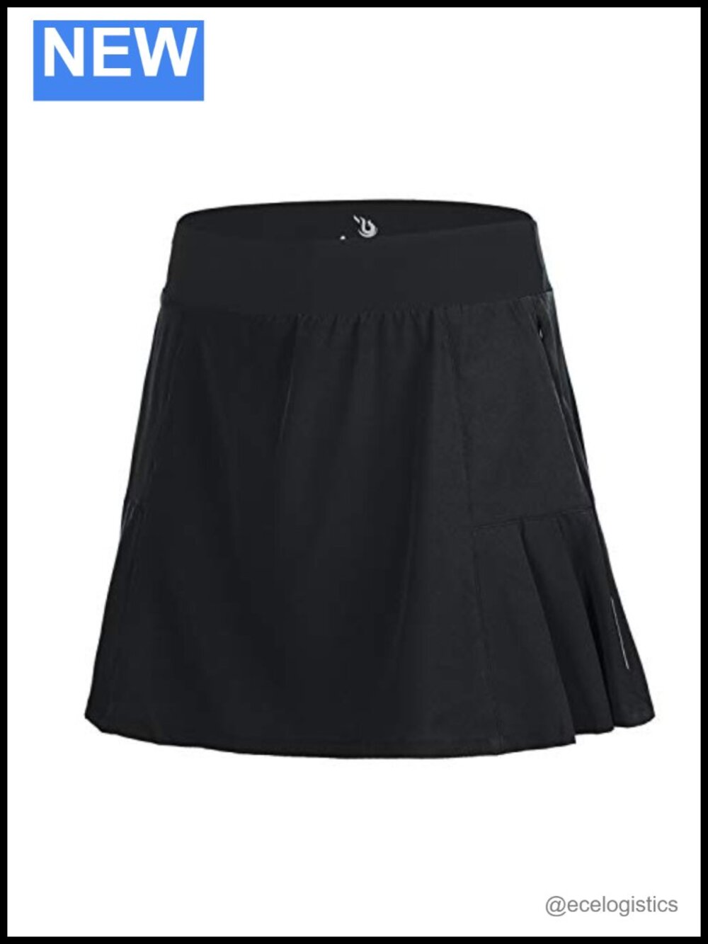 Women's Quick Dry Cycling Skort with 3D Padded Shorts, High Rise Athletic Skirt